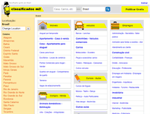 Tablet Screenshot of classificadosmil.com.br